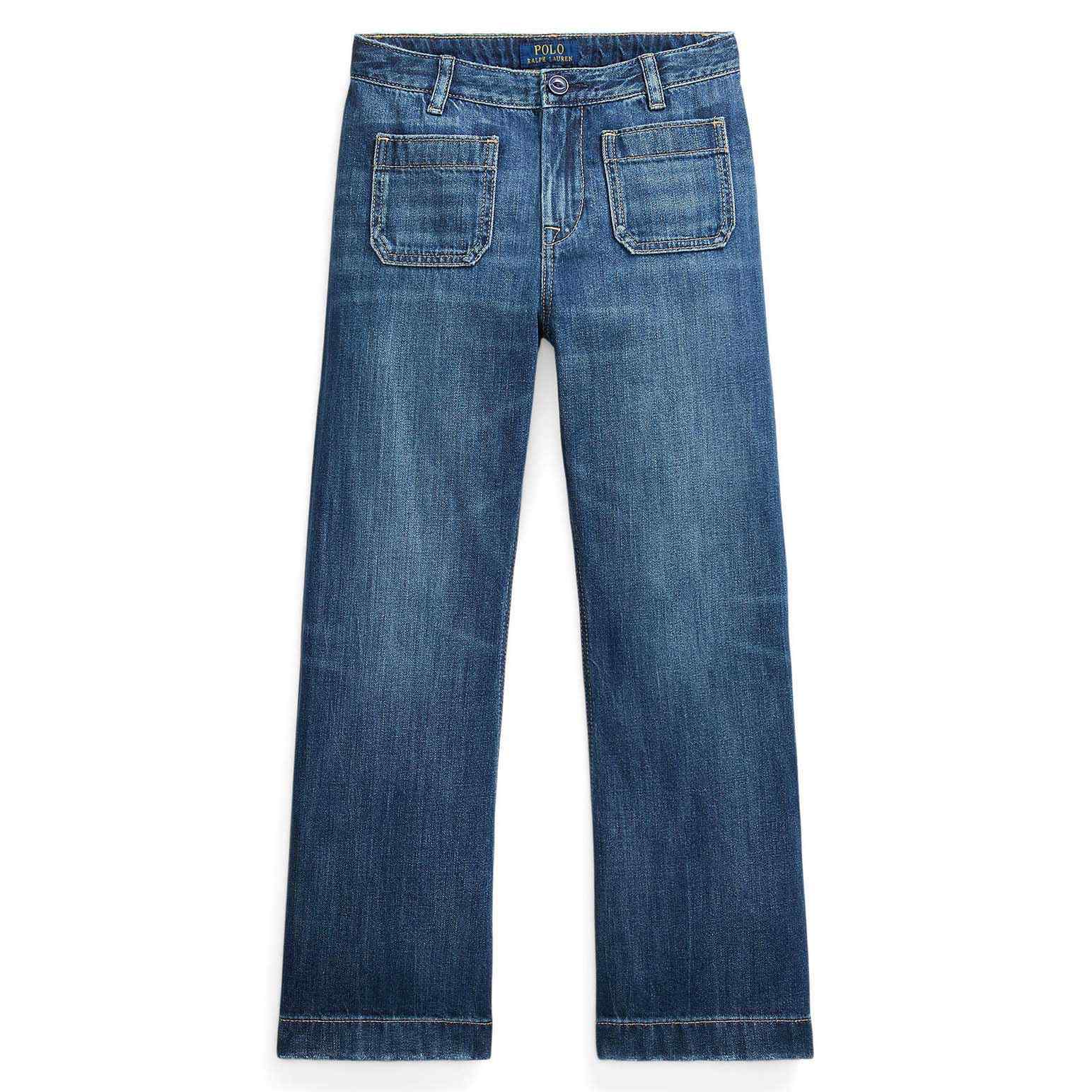 Ralph Lauren Logo Wide Leg Jean